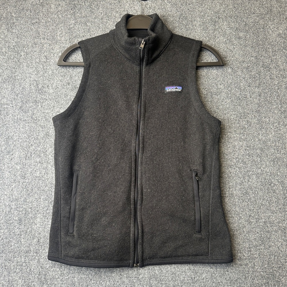 Patagonia Better Sweater Vest Womens Small Black Yahoo Sports Fleece Gorpcore